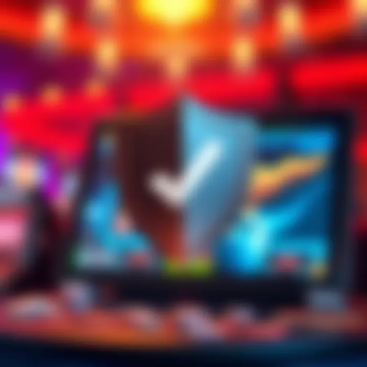 Shield icon with a checkmark representing secure and compliant online casino gaming environment