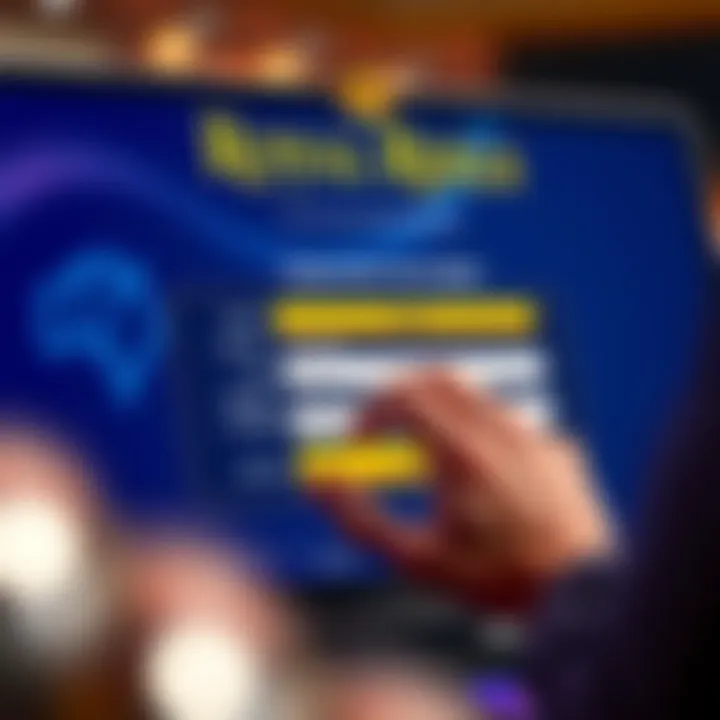 User entering information on a digital registration form for an online casino platform