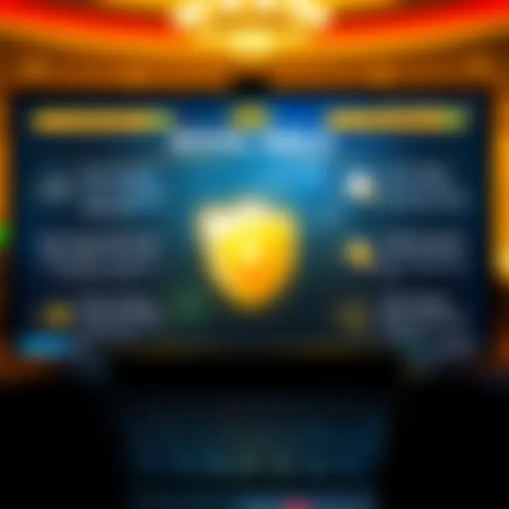 Safety and Fairness in Royal Reels Online Gaming Illustration of a secure online casino interface highlighting fairness and player protection features