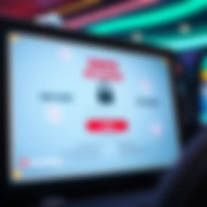 Secure login screen for accessing online gaming platform safely