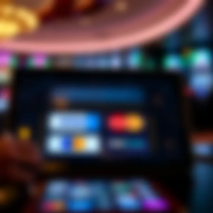 Secure online payment options displayed on a digital platform