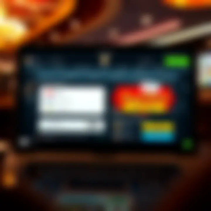 User interface of an online casino showcasing secure payment options and promotions