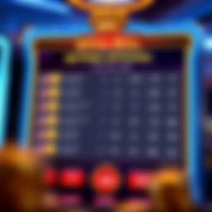 Betting options interface with varied coin values and paylines on an online slot platform