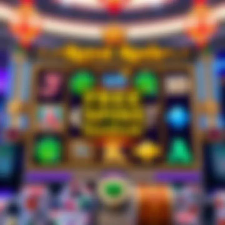 Royal Reels slot game interface showcasing reels and symbols with free spins feature highlighted