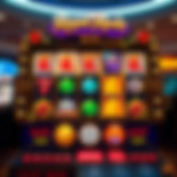 User interface of Royal Reels slot game displaying vibrant reels and symbols
