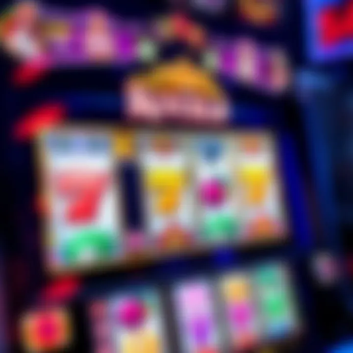 Royal Reels slot machine screen showing colorful reels and symbols during gameplay