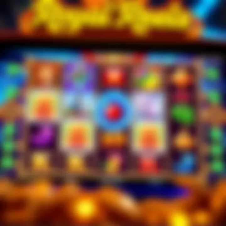 Colorful Royal Reels slot game screen showcasing vibrant symbols and gameplay interface
