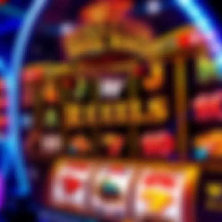 Royal Reels Slot Interface with Dynamic Reels and Symbols Royal Reels slot machine interface showing vibrant reels and winning symbols under bright lights