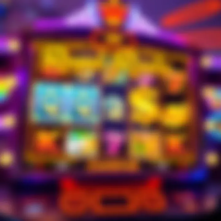 Interface displaying Royal Reels slot game with vibrant symbols and bonus features