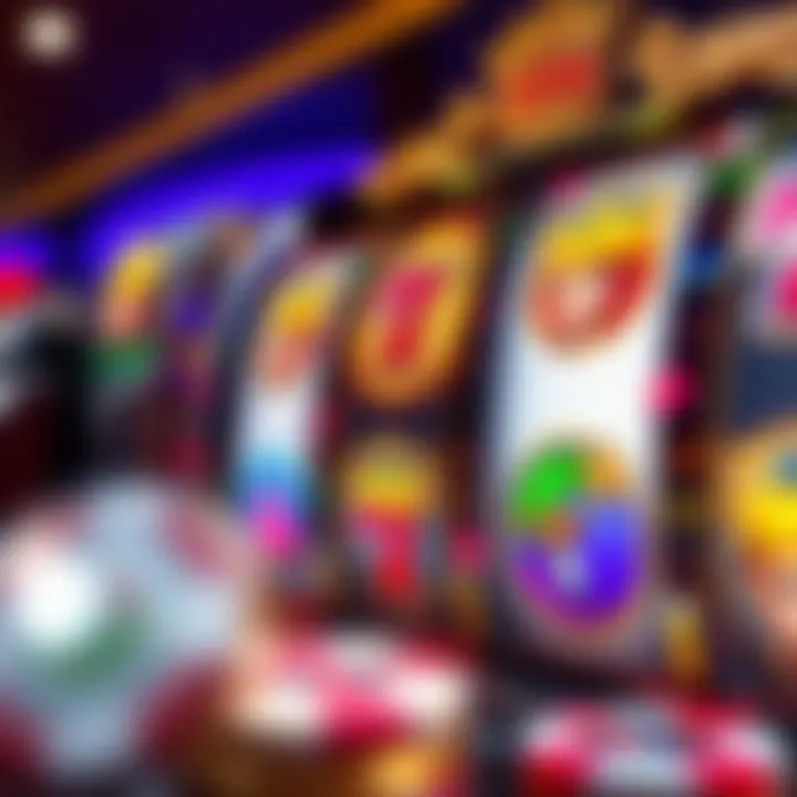 Colorful spinning reels showcasing various slot symbols with a royal theme