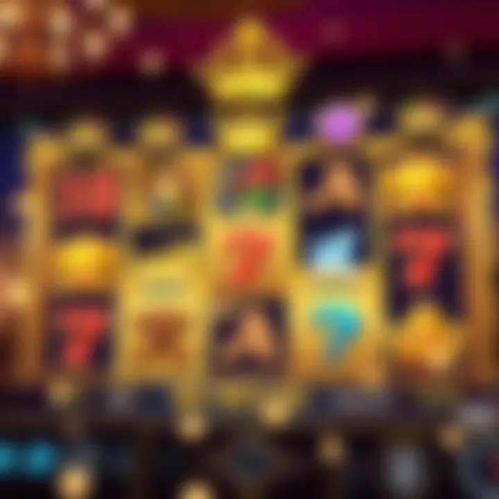 Gameplay screen featuring special wilds and scatter symbols in Royal Reels slot