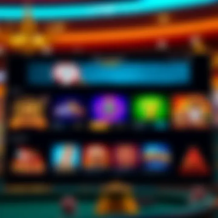 User-friendly casino website interface showing game categories and navigation