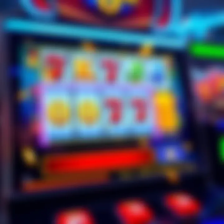 Winning combination highlighted on a digital slot machine screen with coins and celebratory effects