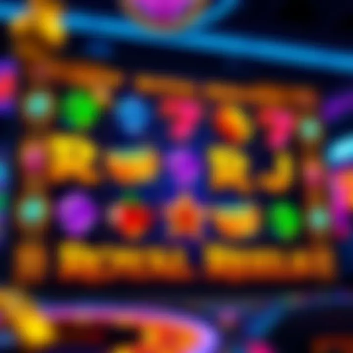 Colorful Royal Reels slot game screen with vibrant jewels and gold accents