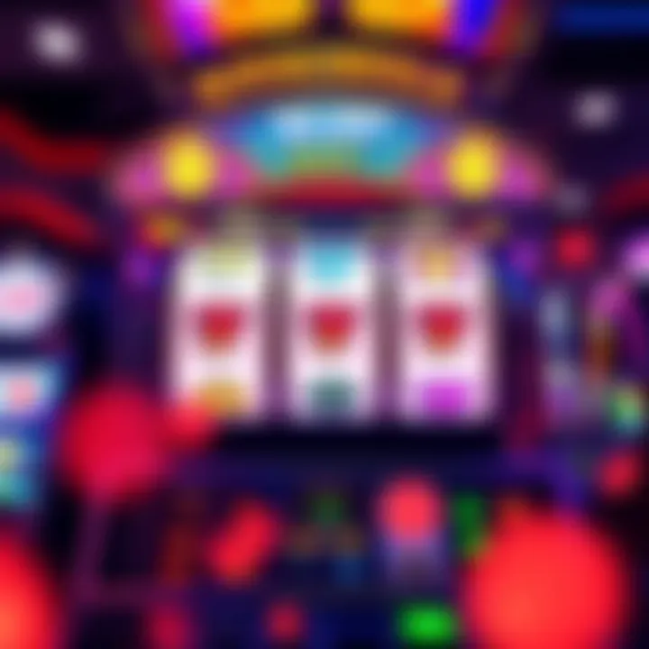 Casino slot machine displaying a jackpot win with vibrant lights