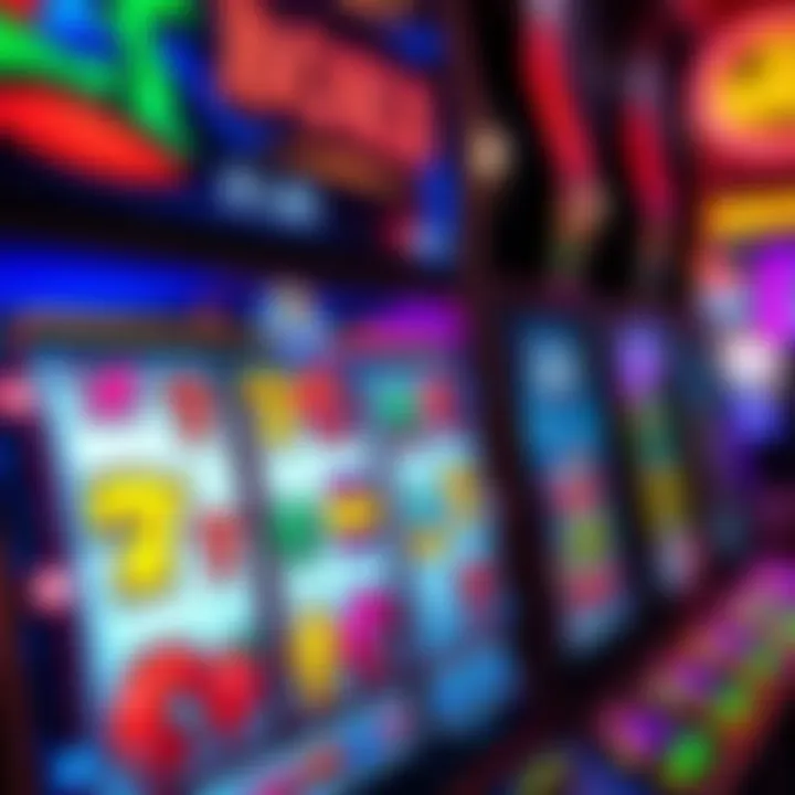 Colorful online pokies interface showing reels and symbols on a digital screen