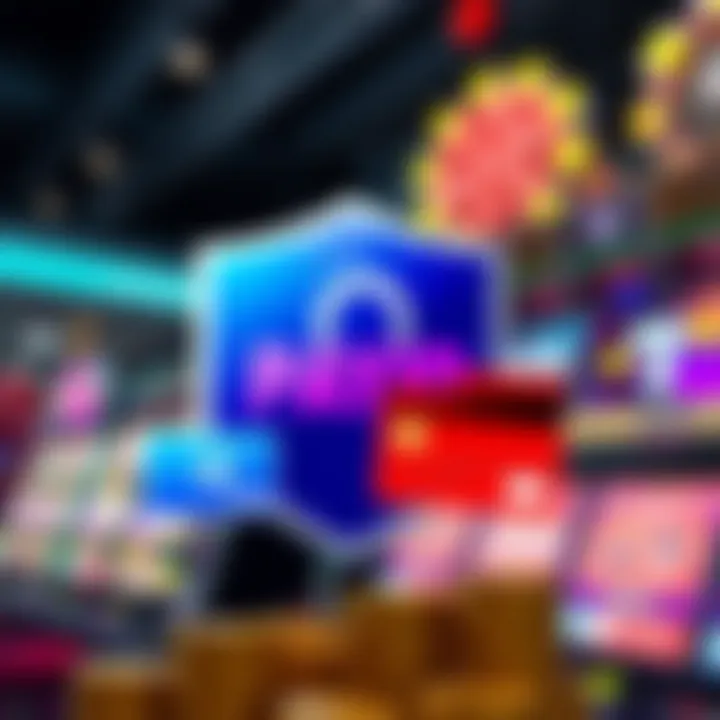 Secure transaction illustration with shield and credit card icons representing PayID security