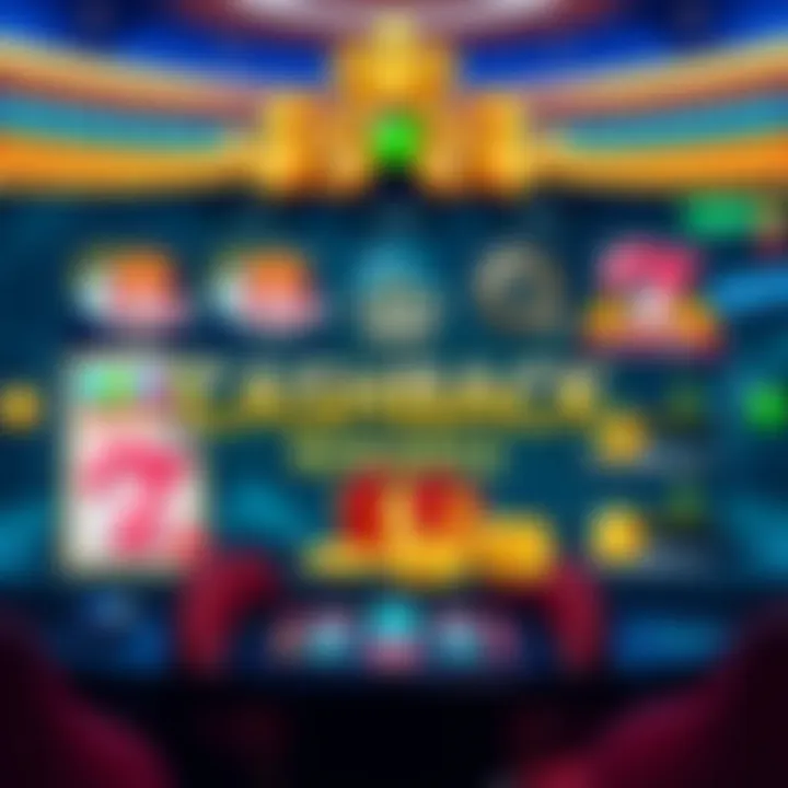 Illustration of a digital cashback reward in a royal-themed online casino interface