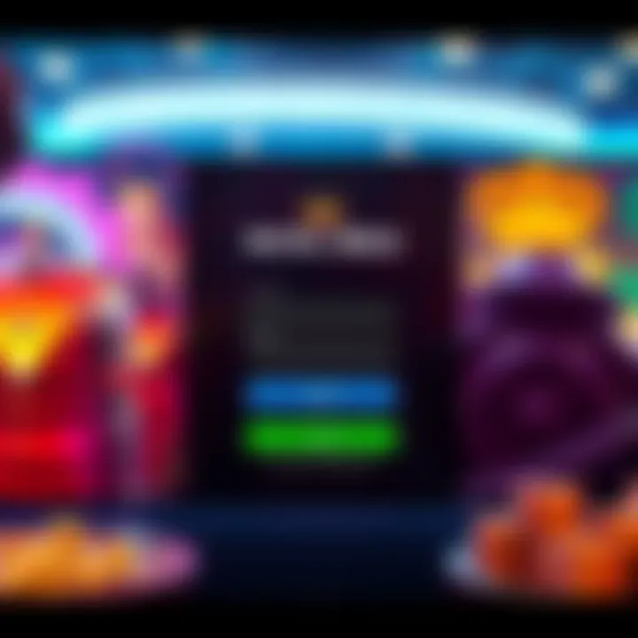 User interface showcasing secure login screen for Royal Reels platform