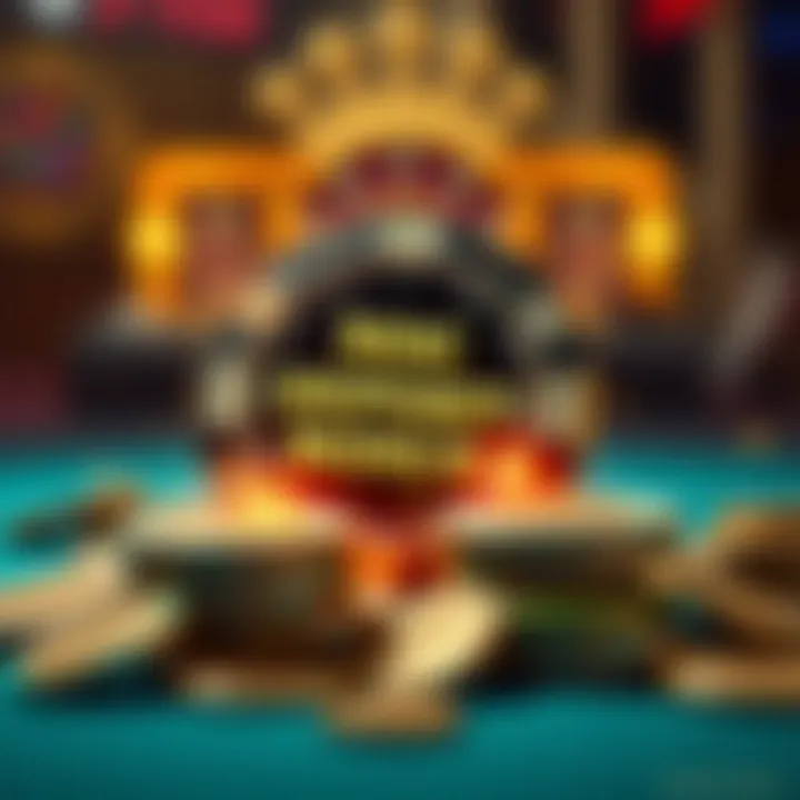 Visual Representation of No Deposit Bonus Benefits at Royal Reels Illustration showing a glowing casino chip and sparkling coins symbolizing a no deposit bonus offer