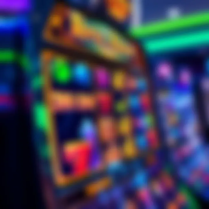 Colorful Royal Reels slot machine interface with vibrant symbols and winning paylines highlighted