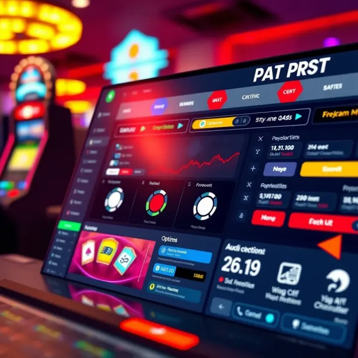 Secure online gambling platform dashboard showing payment options and safety certifications