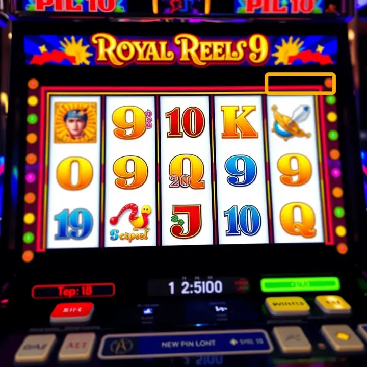 Key Symbols and Pay Lines in Royal Reels 9 Slot Game Slot machine screen highlighting key symbols and pay lines in Royal Reels 9