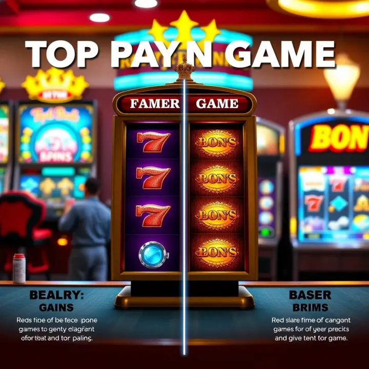 Visual comparison highlighting key features and player benefits of the top paying game versus other Royal Reels games