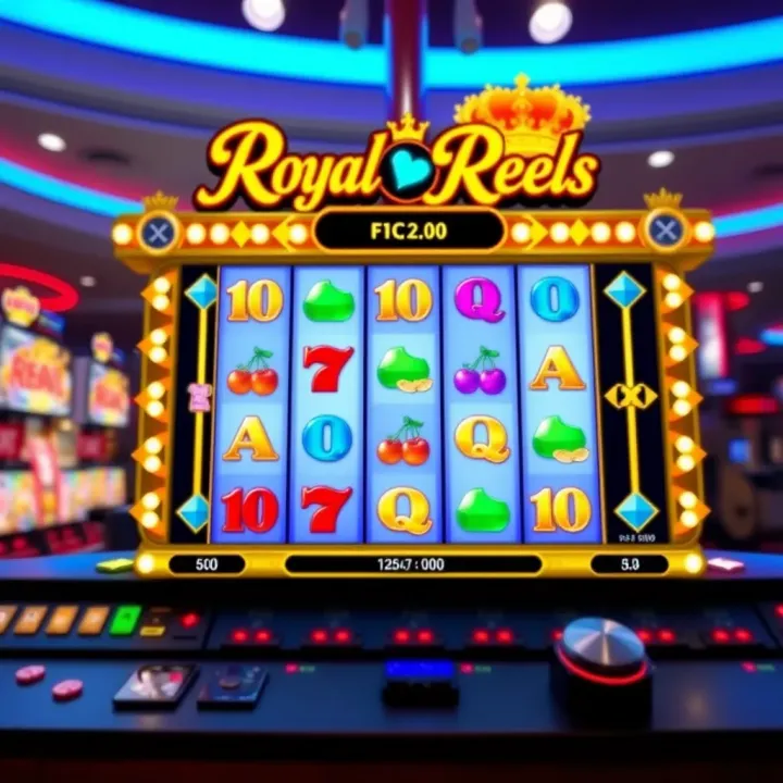 Royal Reels online pokies interface showing colorful reels and engaging symbols