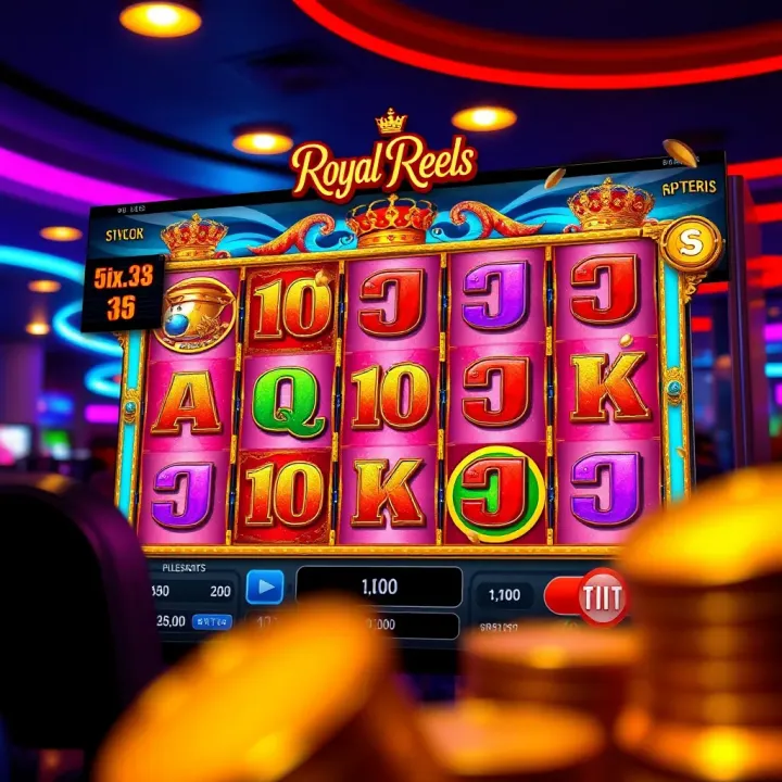 Royal Reels Jimmy Gameplay Interface Royal Reels Jimmy slot game interface showcasing vibrant reels and symbols