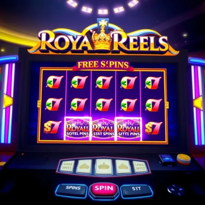 Royal Reels Slot Game Bonus Round with Free Spins and Multipliers Bonus feature screen highlighting free spins and multipliers in Royal Reels slot