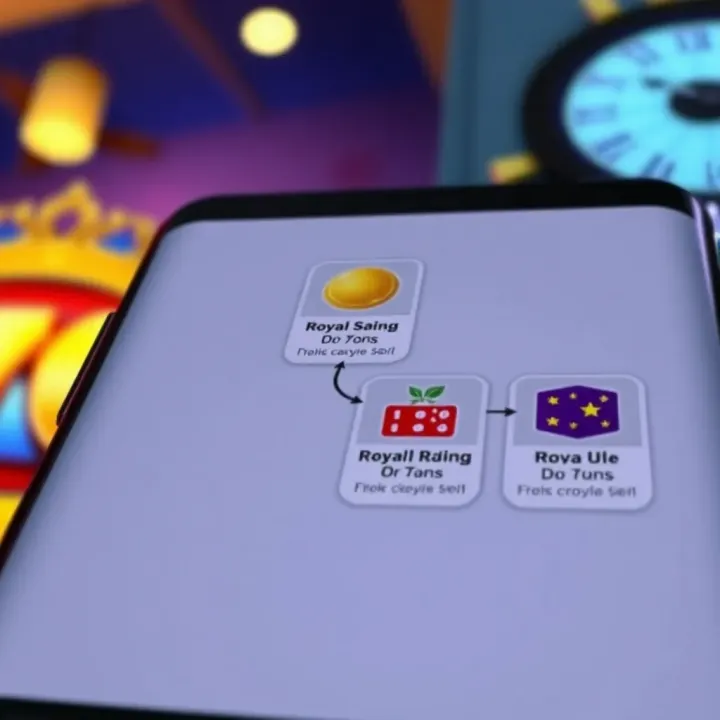 Guide to Redeeming Royal Reels Codes on Mobile Devices Diagram showing how to redeem Royal Reels codes on mobile device