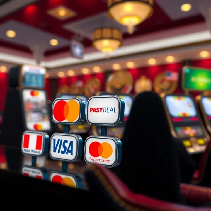 Various payment method icons representing withdrawal options at Royal Reels