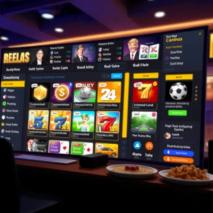 User-friendly dashboard showcasing features available on Royal Reels 8 platform