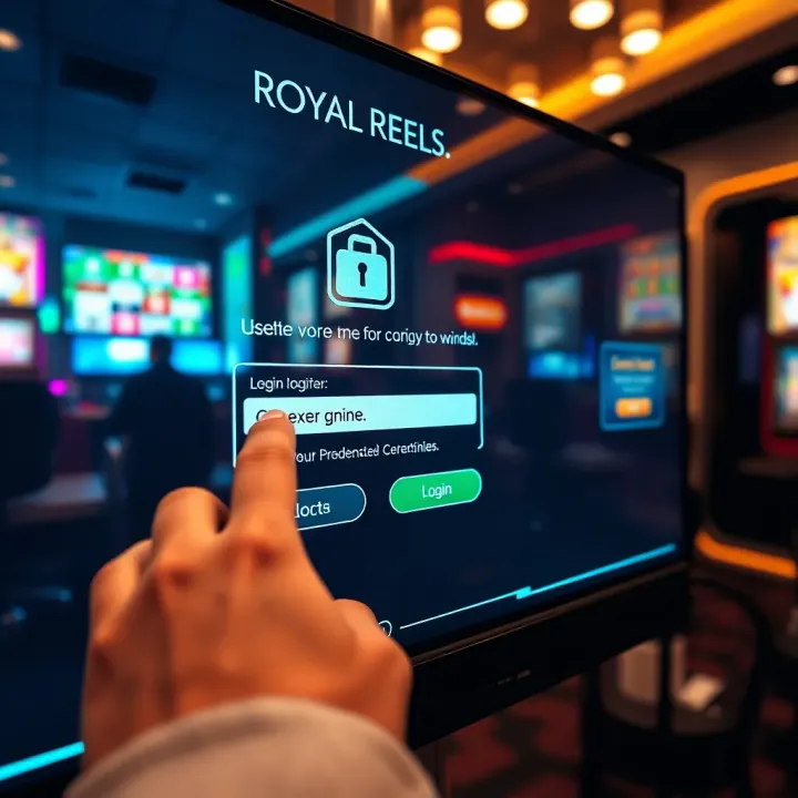 User entering secure credentials on a digital login screen