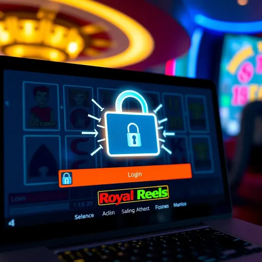 Robust Security and Responsive Customer Support at Royal Reels 6 Secure login screen with digital padlock symbolizing strong online casino security