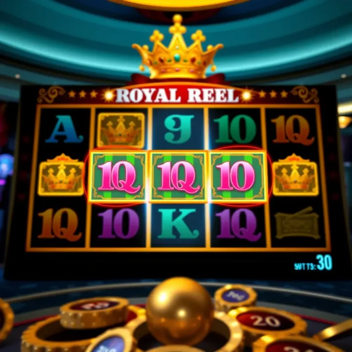 Bonus feature screen of Royal Reels slot highlighting special icons and multipliers