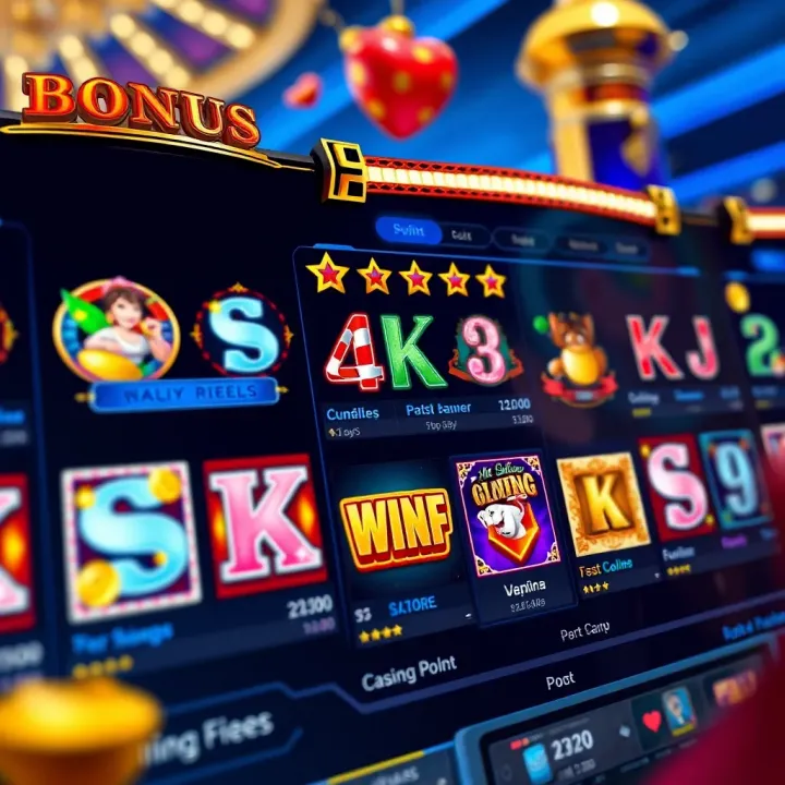 Online casino interface highlighting key bonus features and betting options for slot players
