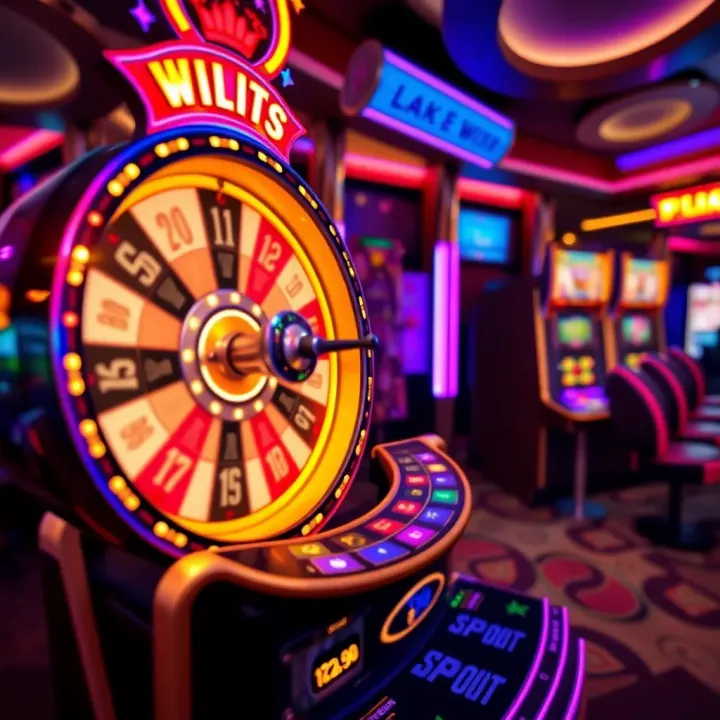Dynamic bonus round scene featuring spinning wheels and glowing jackpots enhancing player excitement