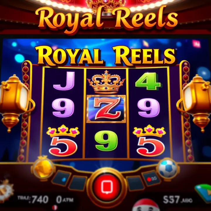 Bonus round screen of Royal Reels slot featuring animated jackpot and multipliers
