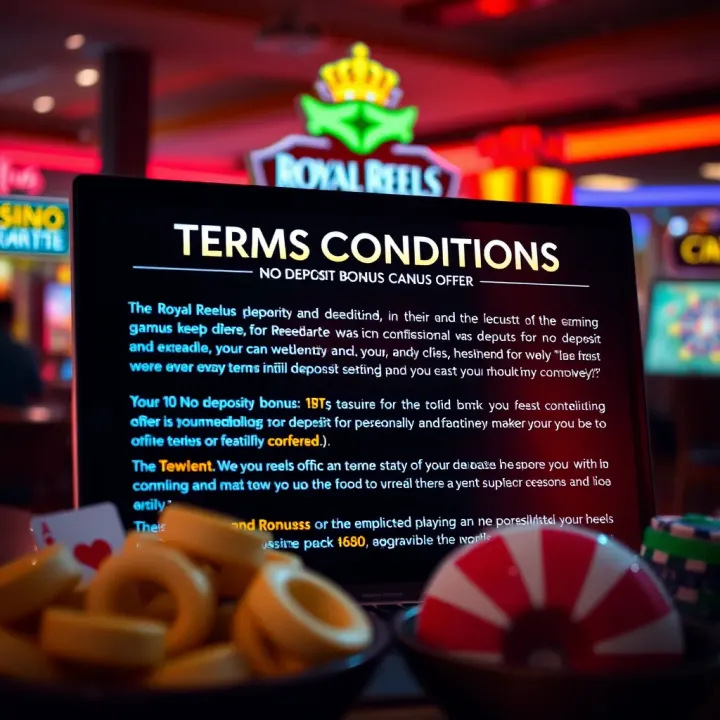 Digital interface displaying terms and conditions for a casino bonus offer