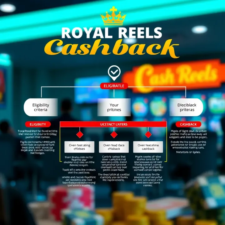 Eligibility and Tips for Maximizing Royal Reels Cashback Diagram showing eligibility criteria and tips for claiming cashback effectively