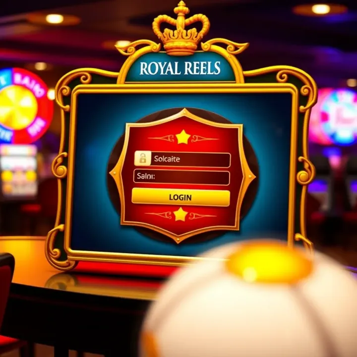 User interface showing secure login screen for Royal Reels Casino in Australia