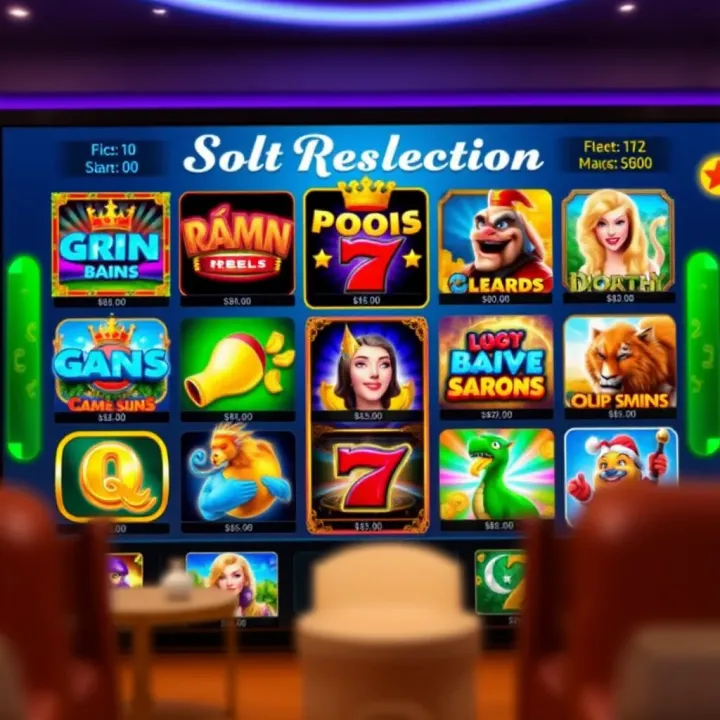 Diverse Slot Game Selection on Royal Reels 20.com Interface showing a variety of slot games available on Royal Reels 20.com