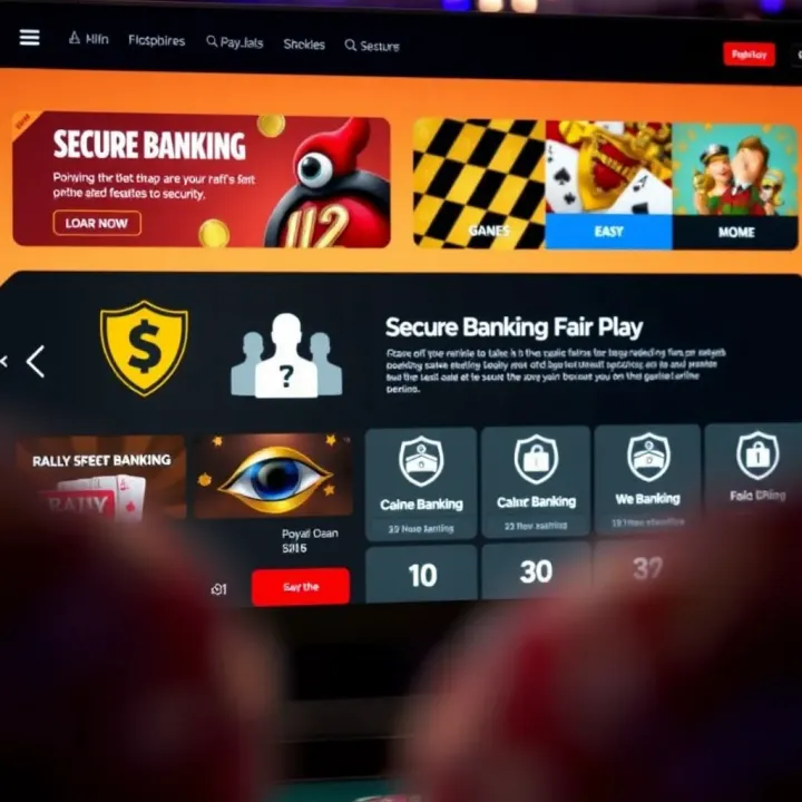 Secure Banking and Fair Play Features at Royal Reels Casino Secure online casino platform showing safe banking options and fair play assurance