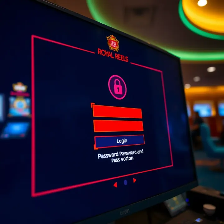 Secure Login Features at Royal Reels Casino Secure login screen highlighting password protection and authentication features at Royal Reels Casino