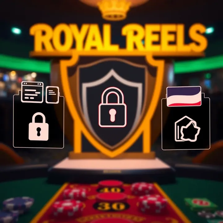 Digital security icons representing encryption and secure payment methods for online gaming