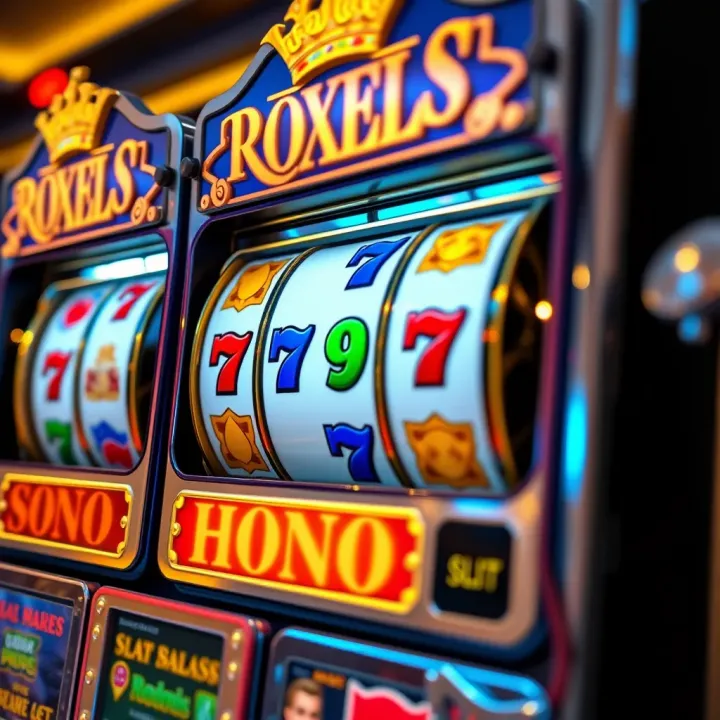 Classic slot machine reels featuring vibrant symbols and golden accents