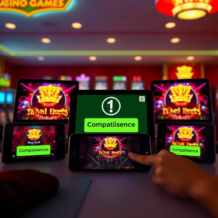 Multiple electronic devices showing compatibility checks for online gaming
