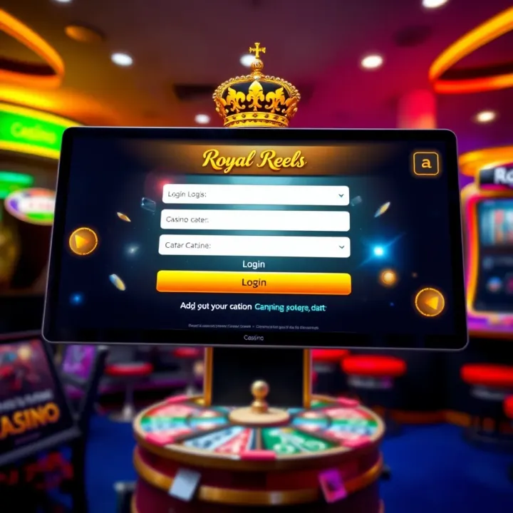 User interface showing login fields and secure authentication options on an online casino platform